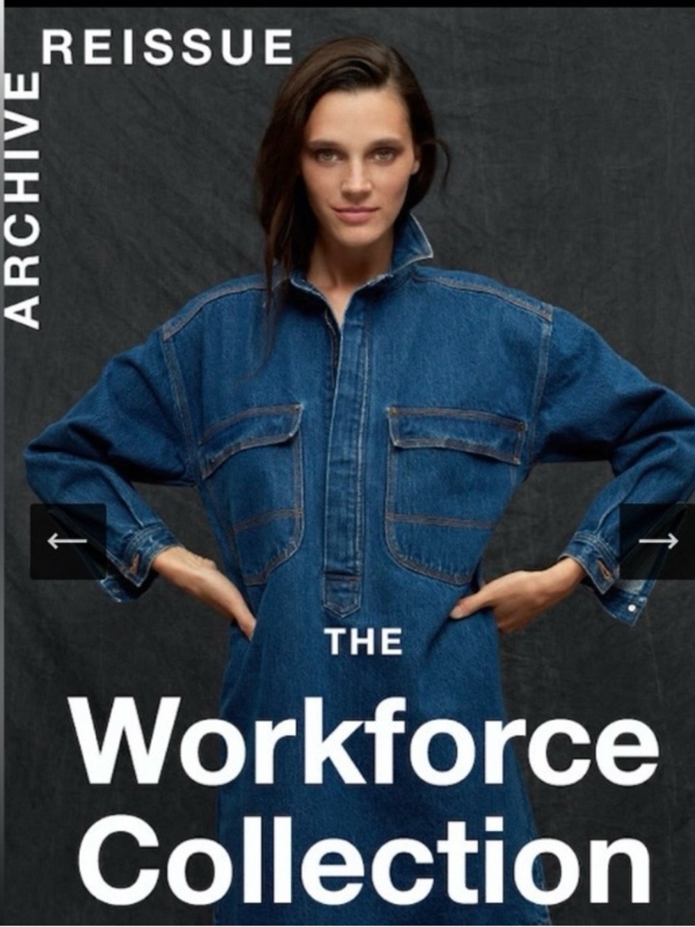 GAP WORKFORCE COLLECTION 100% COTTON DENIM DRESS SZ PETITE LARGE